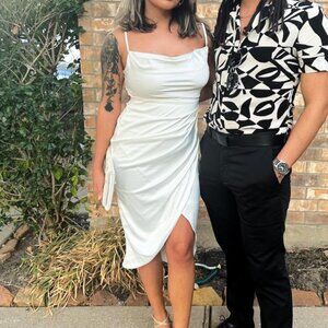 Elegant White Slip Dress